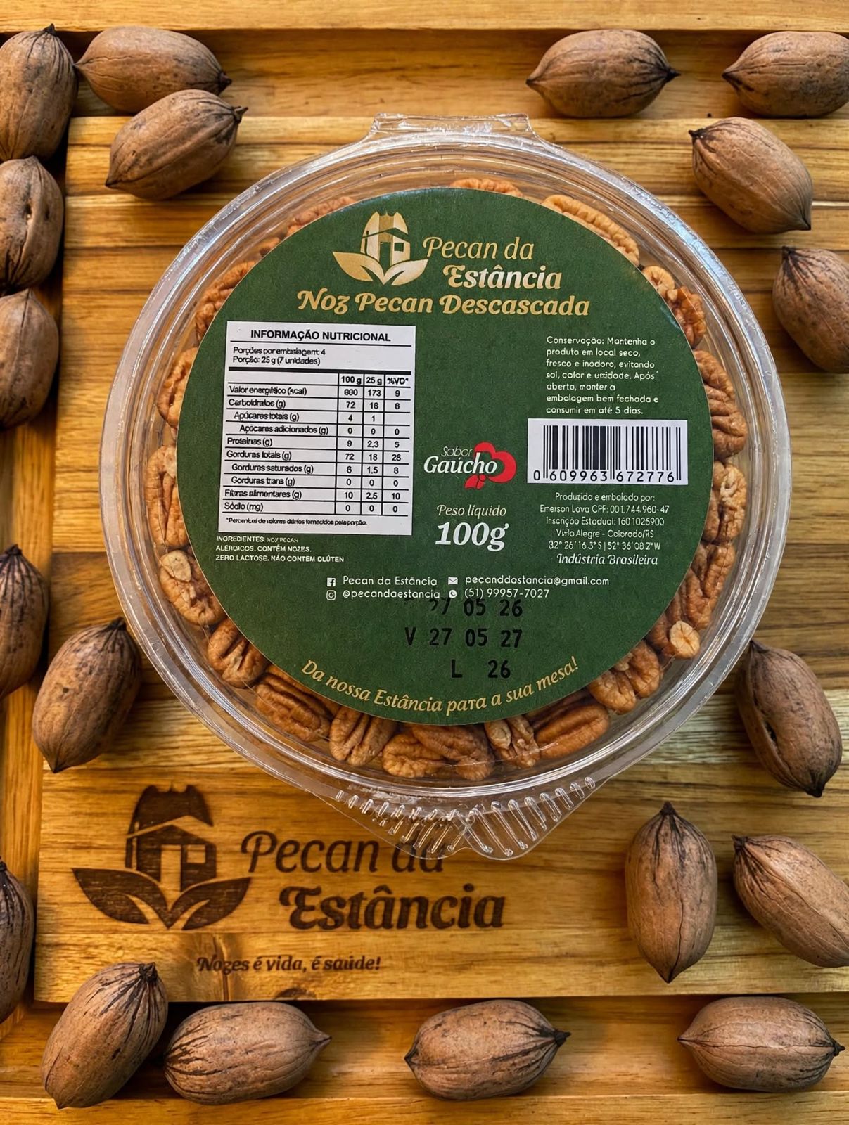 Noz Pecan Descascada